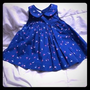 First Impression flamingo dress, 0-3 months